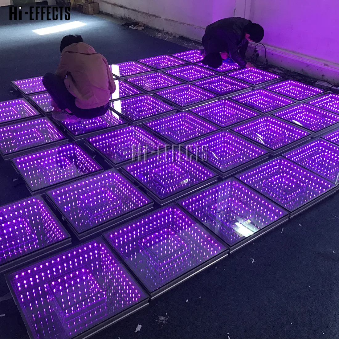 СВЕТОДИОДНЫЙ танцпол 3D из закаленного стекла зеркальный контроллер DMX SD-карта