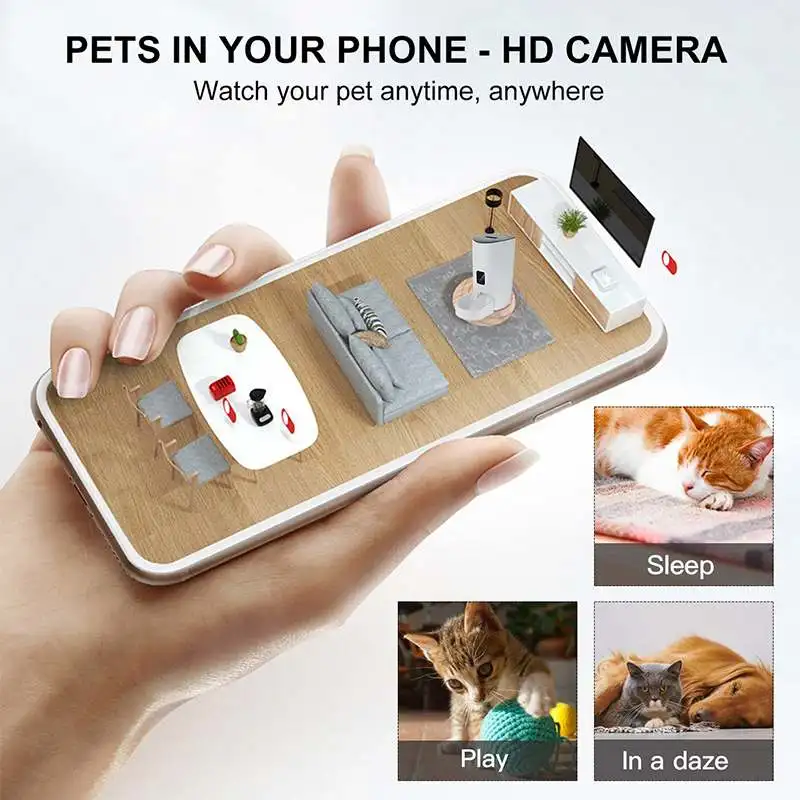9L/6L/4L Pet Automatic Feeder Smart Cat Dog Food Dispenser Remote Control Voice Recorder APP Timer Rechargable WiFi Version | Дом и сад