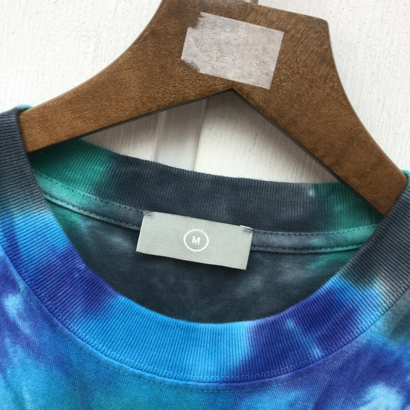 

Tie-dye Skull Travis Scott Tee T-shirt Men Women Best Quality Green T-shirts Tops