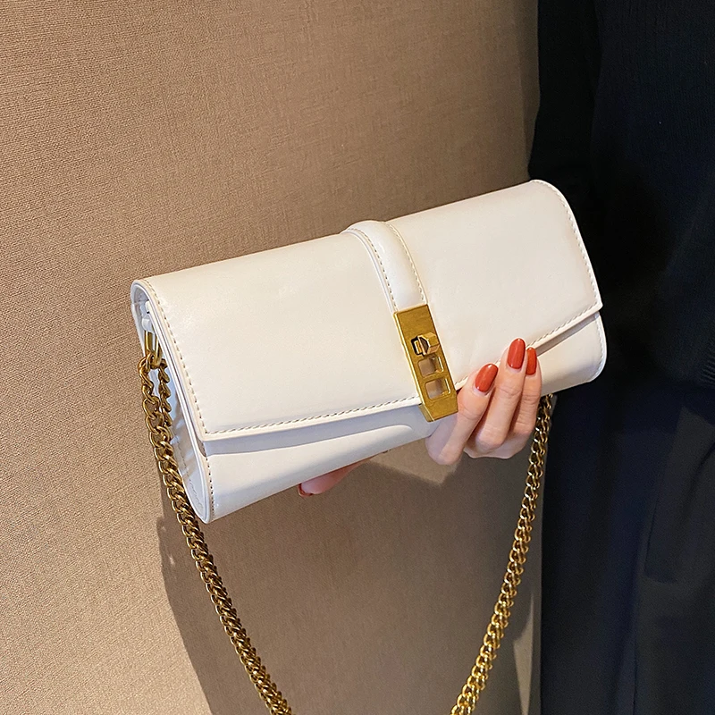 

NEW Niche Design Senior Women's Bag 2021 Fashion Chain Bag Messenger Bag Shoulder Bag Underarm Bag Square Bag Width:23cm