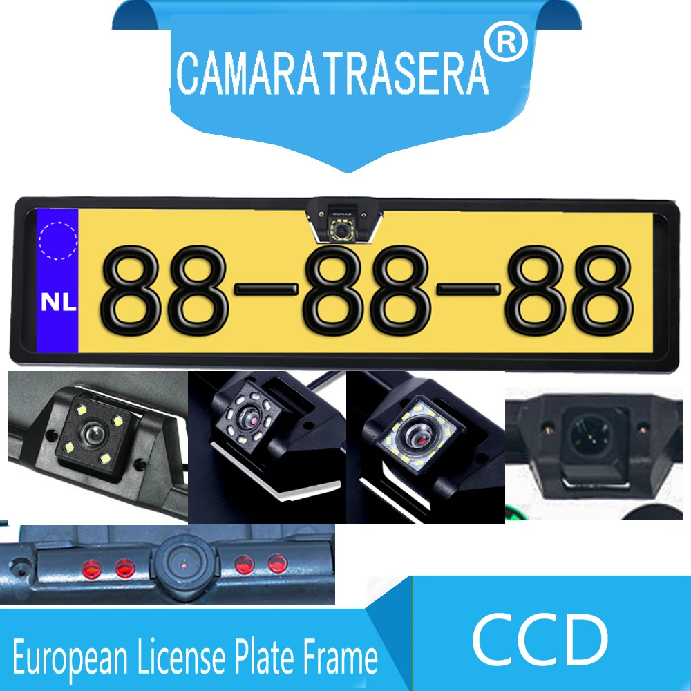 

Парковочная камера заднего вида, европейская Водонепроницаемая рамка для номерного знака европейского стандарта, с ночным видением, с 4 или...