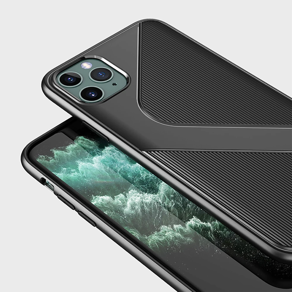 Оригинальный силиконовый чехол для телефона в полоску Apple iphone 11 pro 11pro max 11promax s