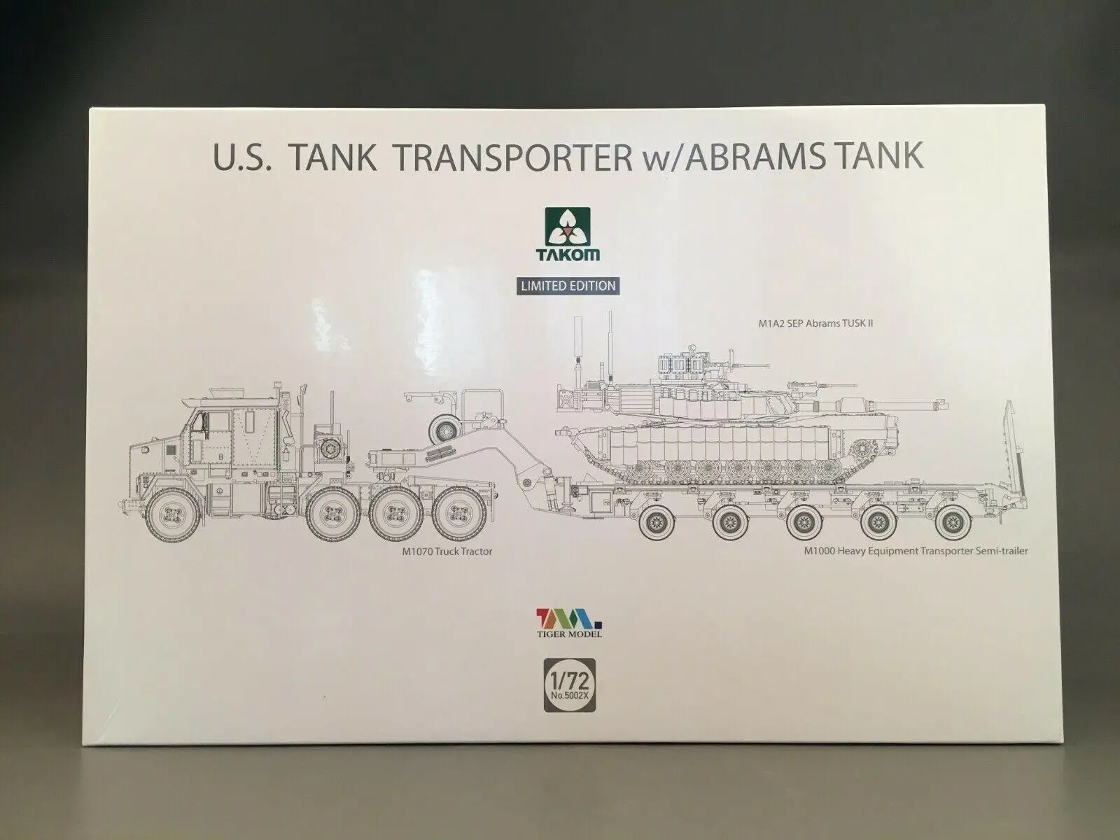 Танка транспортер TAKOM 5002X 1/72 U.S. M1070 и M1000 70Ton w/ AbramsTank Limited|Наборы для сборки моделей| |