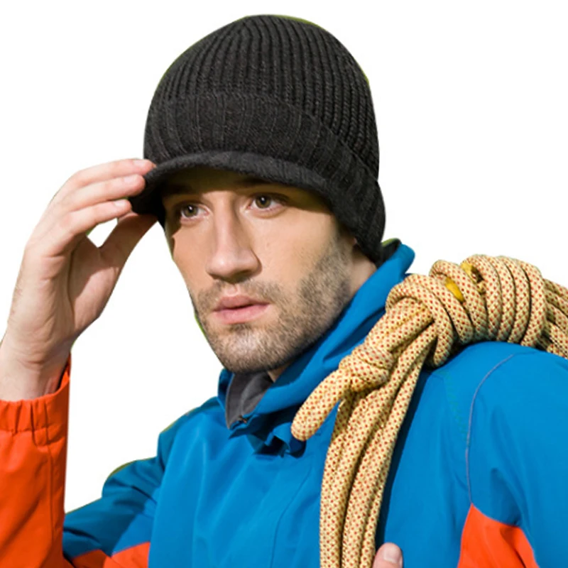 2019 Женская и мужская вязаная шапка в армейском стиле с толстыми полосками