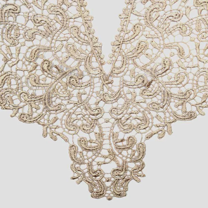 Кружевной воротник с трехмерной вышивкой 56*33 см имитация ткани для кружева