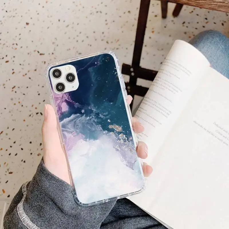 

Marble pattern Phone Case Transparent for iPhone 11 12 mini pro XS MAX 8 7 6 6S Plus X 5S SE 2020 XR
