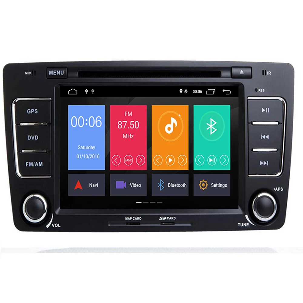 2 din 7 дюймов Восьмиядерный Android 10 автомобильное радио DVD GPS для Skoda Octavia 2009-2013 4 Гб ОЗУ