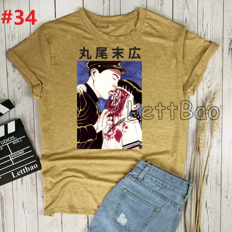 

Horror Women's Summer T-shirts Women Horror Personality Spoof Aesthetic T-shirt Female Tops Funny Short Sleeve Vogue T-shirts