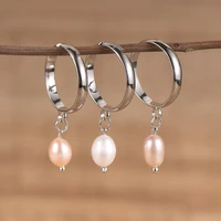 2020 trendy natural freshwater pearls pendant rings for women girls silver color adjustable charm ring wedding engagement rings