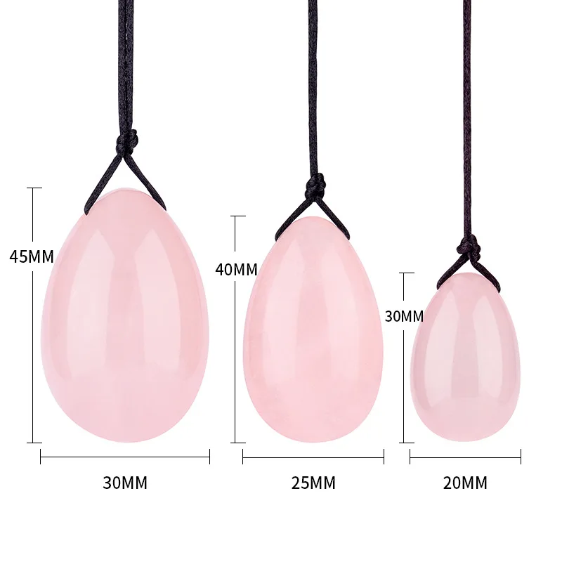 

100% Pure Natural Quartz Yoni Egg Set Kegel Exerciser Balls Vginal Balls Muscle Jade Eggs Massager Ball Vaginal Tightening
