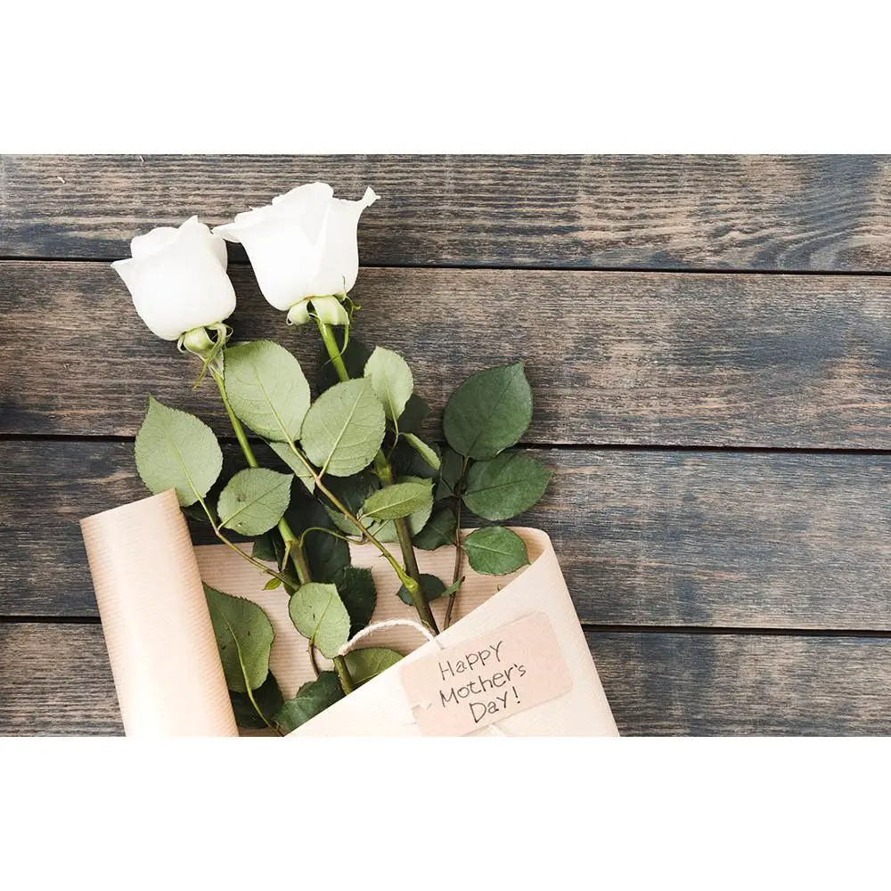 

ZHISUXI Vinyl Custom Photography Backdrops Prop Flower and Wooden Planks Photography Background 191023PK-0003