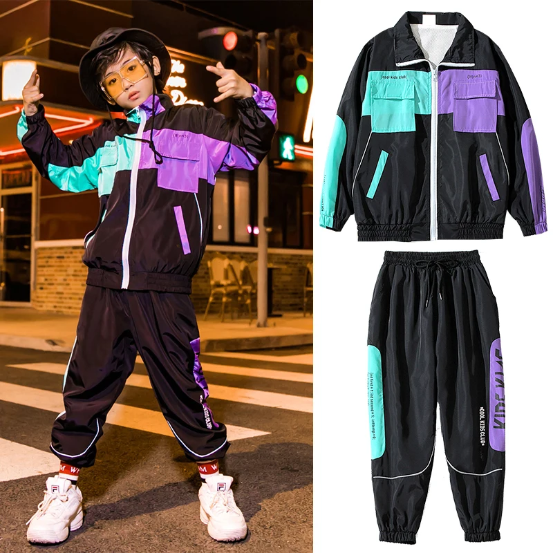 Одежда для мальчиков в стиле хип хоп детей новый костюм одежда сцены костюмы