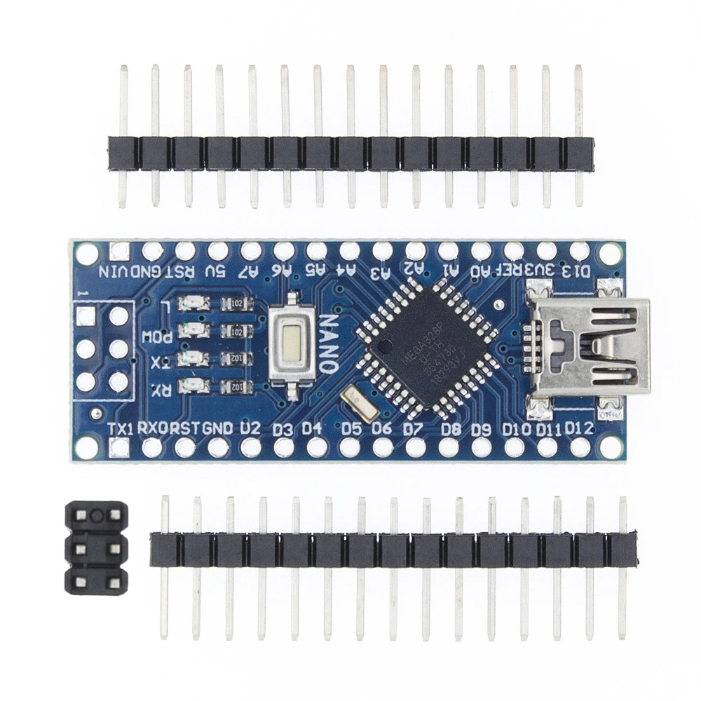 Blue-ATMEGA328 Nano с Загрузчиком совместимый Nano 3,0 контроллер для arduino CH340 USB драйвер 16 МГц Nano v3.0 ATMEGA328P/168 P - Цвет: Blue-ATMEGA328