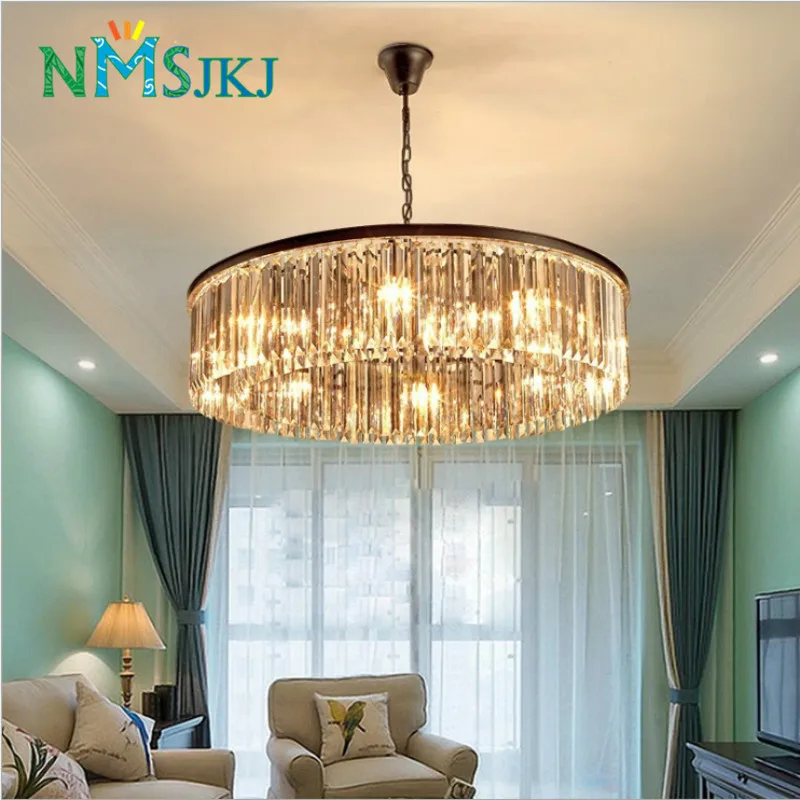 Декоративный современный круглый высококачественный Хрустальный подвесной