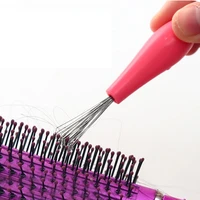 5pcs mini hair brush combs cleaner embedded tool plastic cleaning remover handle tangle hair brush hair care salon styling tools
