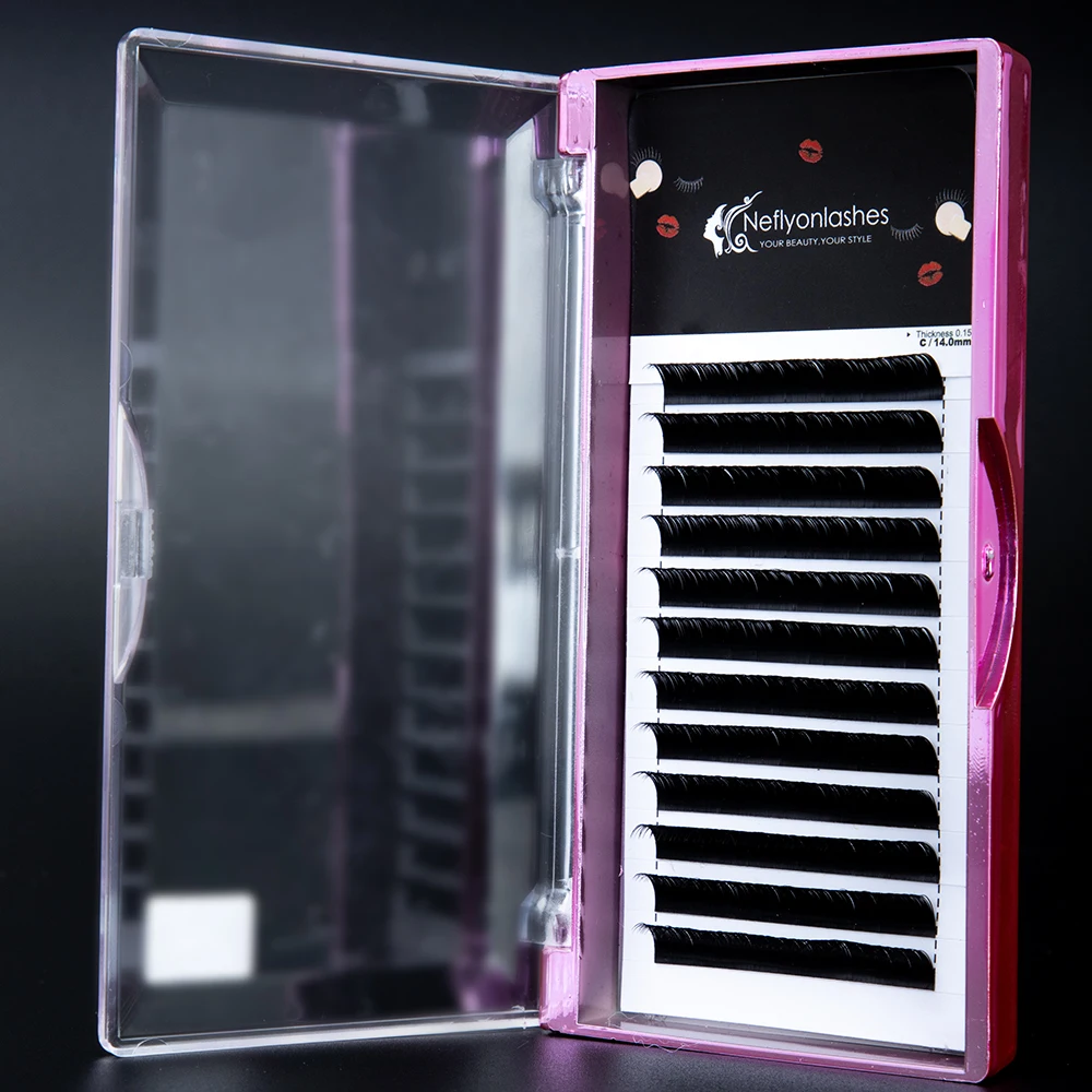 Neflyonlashes Индивидуальные ресницы для наращивания накладные профессиональные из