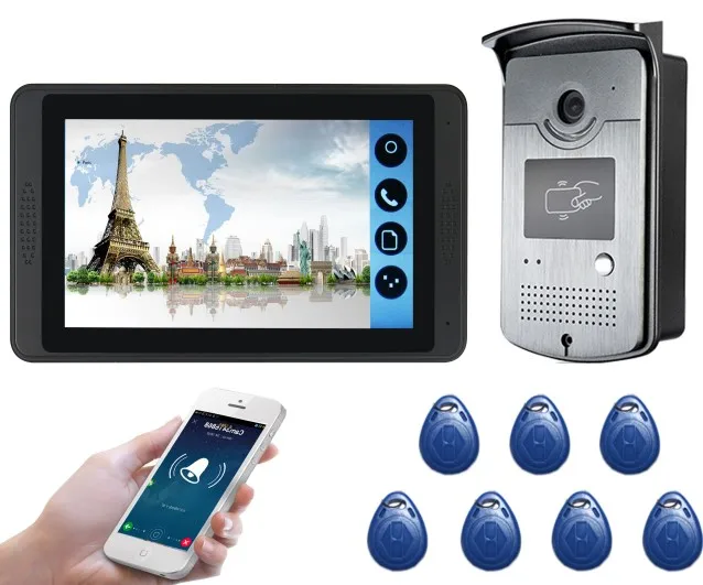 Смарт-видео дверной звонок SmartYIBA WiFi, камера ID, видеодомофон, домашняя охранная система, водонепроницаемая Дверная панель 1000 TVL IR