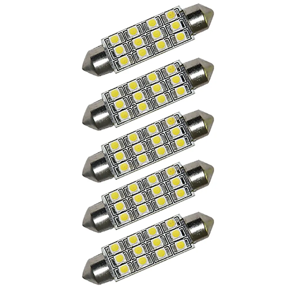2 предмета автомобиля 12V постоянного тока КУПОЛ 12 3528 SMD светодиодный лампы