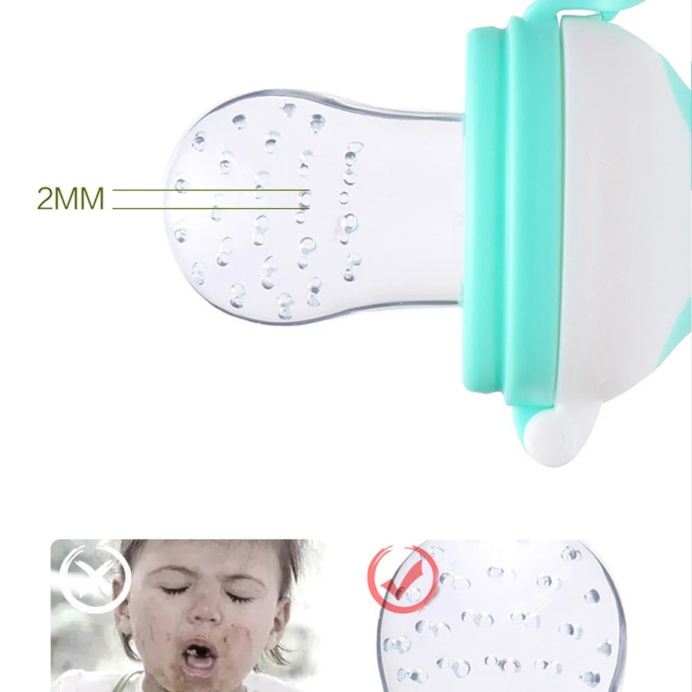 Long Handle Baby pacifier Fresh Food Nibbler Kids Fruit Feeder Nipples Feeding Nipple Teat Pacifier Bottles Safe Supplies | Мать и