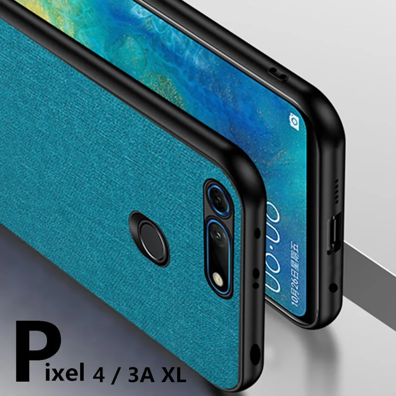Для Google Pixel 3A чехол Роскошная ткань тонкий против царапин Жесткий ПК