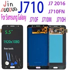 ЖК-дисплей 5,5 дюйма TFT или OLED для Samsung Galaxy J710, J7 2016, J710FN, J710F, J710M, J710H, сенсорный экран, дигитайзер в сборе
