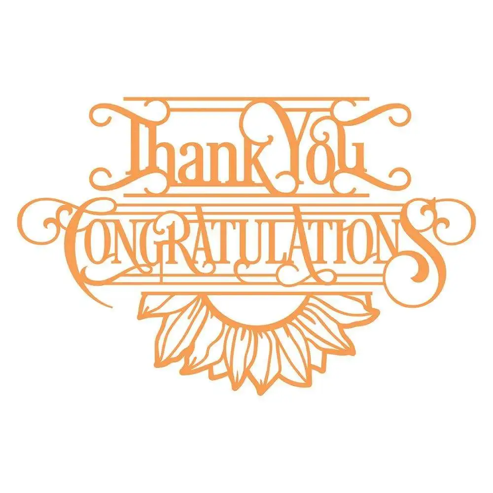 

Congratulations Header Metal Craft Cutting Die Diy Scrapbook Paper Diary Decoration Card Handmade Embossing New Product 2021