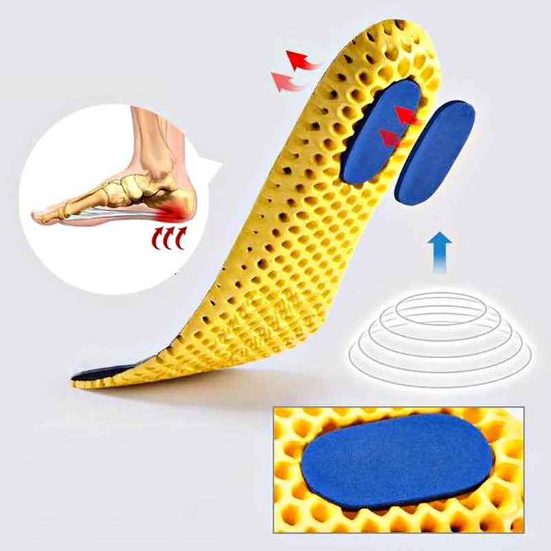Унисекс мягкие ортопедические стельки для обуви из пены с эффектом памяти