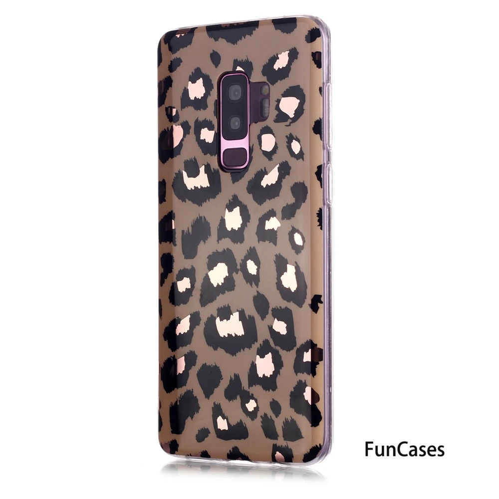 Чехлы для телефонов чехлы сотовых Samsung S9 Plus черные золотые мягкие силиконовые Galaxy