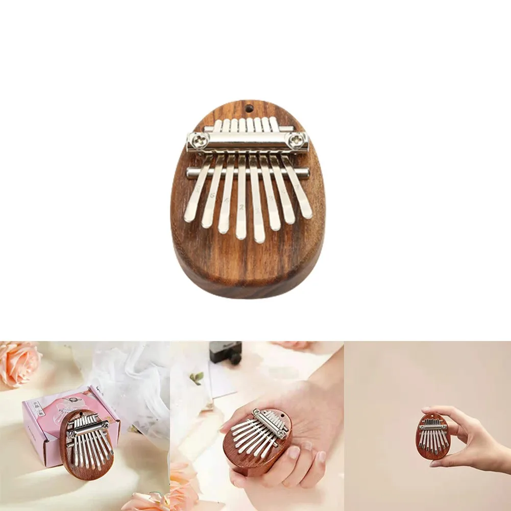 

Mini 8 Keys Kalimba Thumb Piano Nice Sound Finger Keyboard Musical Hand Toy Gift Portable Piano Instrument Performance Equipment