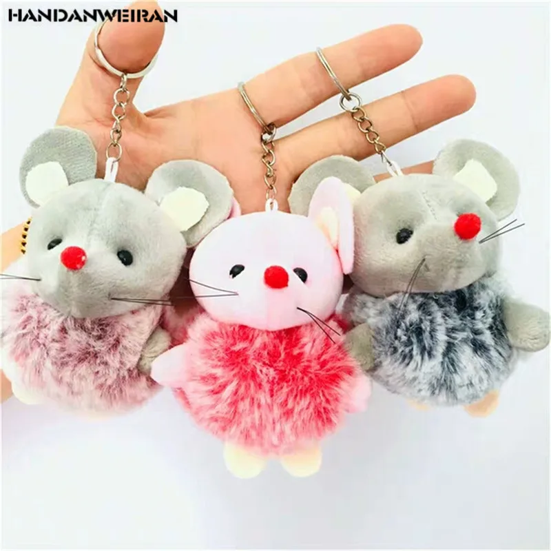 Дешевая горячая распродажа 10 см плюшевый шар мышь заполненный животный подарок