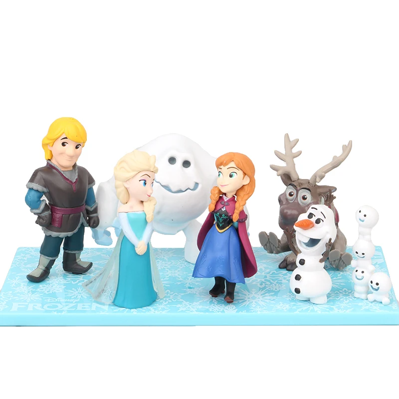 7 шт./компл. мультфильм аниме Снежная королева Эльза Анна ПВХ фигурка Олаф Кристоф