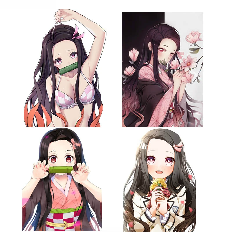 Автомобильная аниме-наклейка для Kamado Nezuko Kimetsu No ьяй Ba автомобильная наклейка