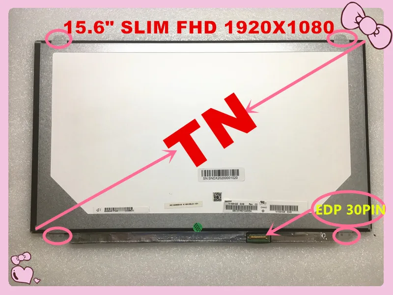 

Оригинальный 15,6 дюймовый ЖК-дисплей B156HTN03.1 N156HGE-EAB N156HGE-EA2 N156HGE-EA1 N156HGE-EBB 1920*1080 EDP TN FHD