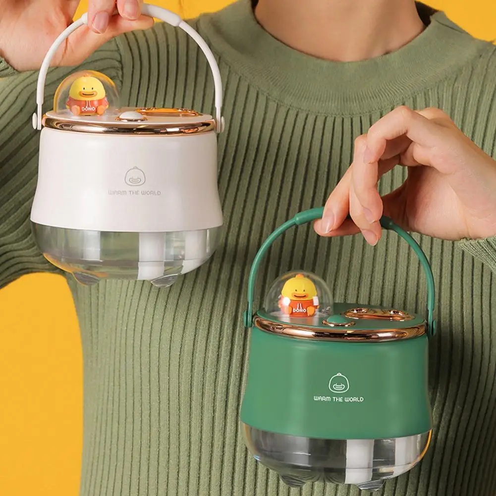 

Air Purifier Colorful LED Light Air Humidifier with Hanging Design Safe Stylish USB Noiseless Moisturizing 400ML Humidifier