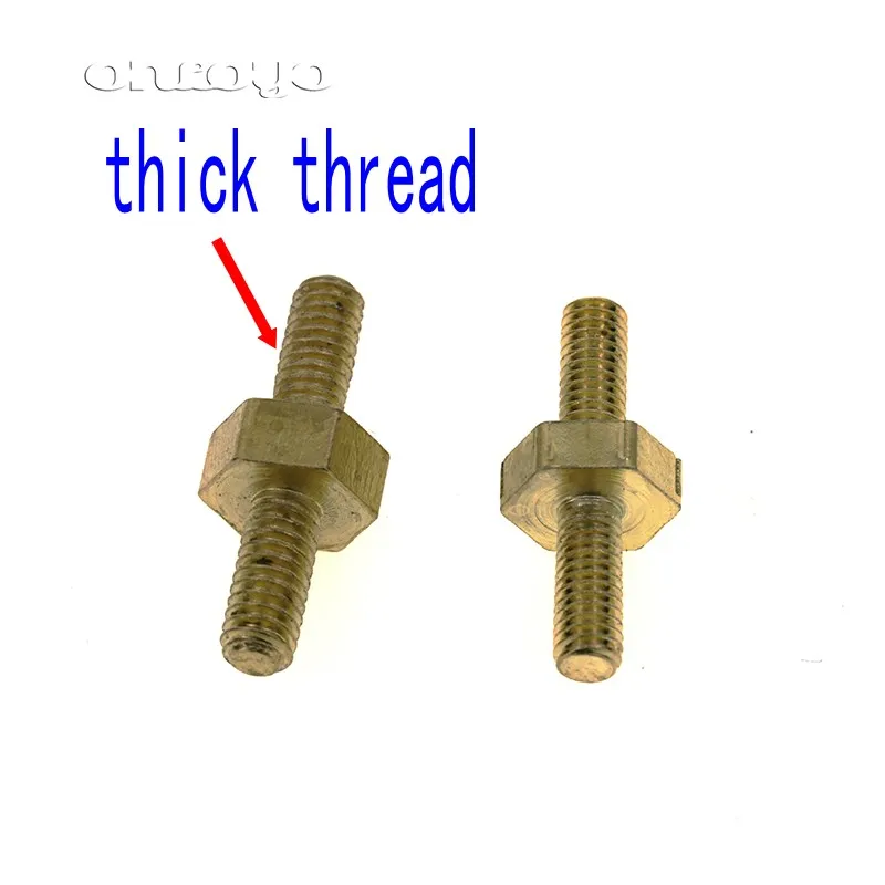 thick thread 1 шт. кольца регулировочные винты для Tajima SWF китайская вышивальная машина обручи-диаметр 4 мм/длина 20 мм/запасные части - Цвет: thick thread