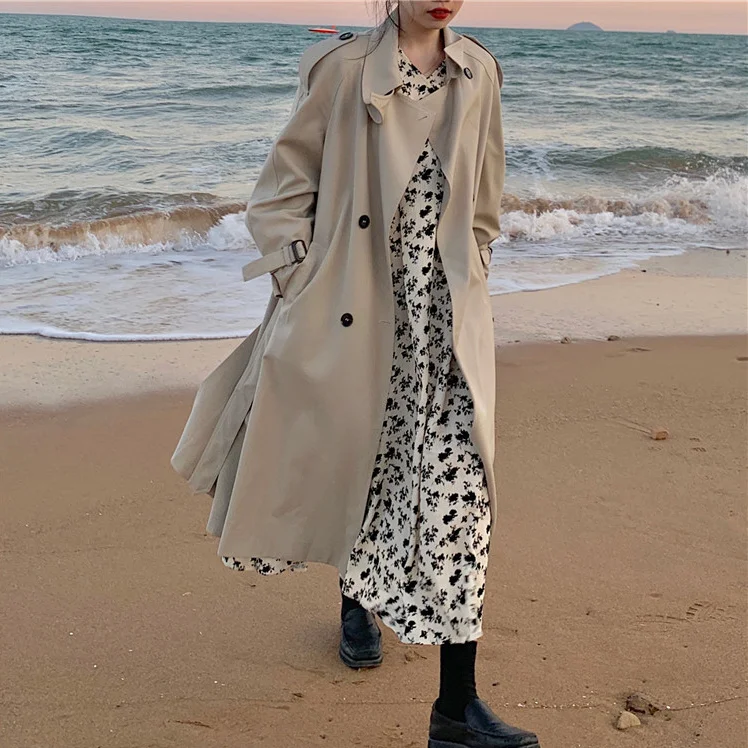 Женская одежда средней длины и яркости Новинка осени 2021 Корейская версия