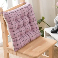 classic plaid pattern seat pads square breathable sofa throw pillow dining chair cushion office stool backrest decor floor mat