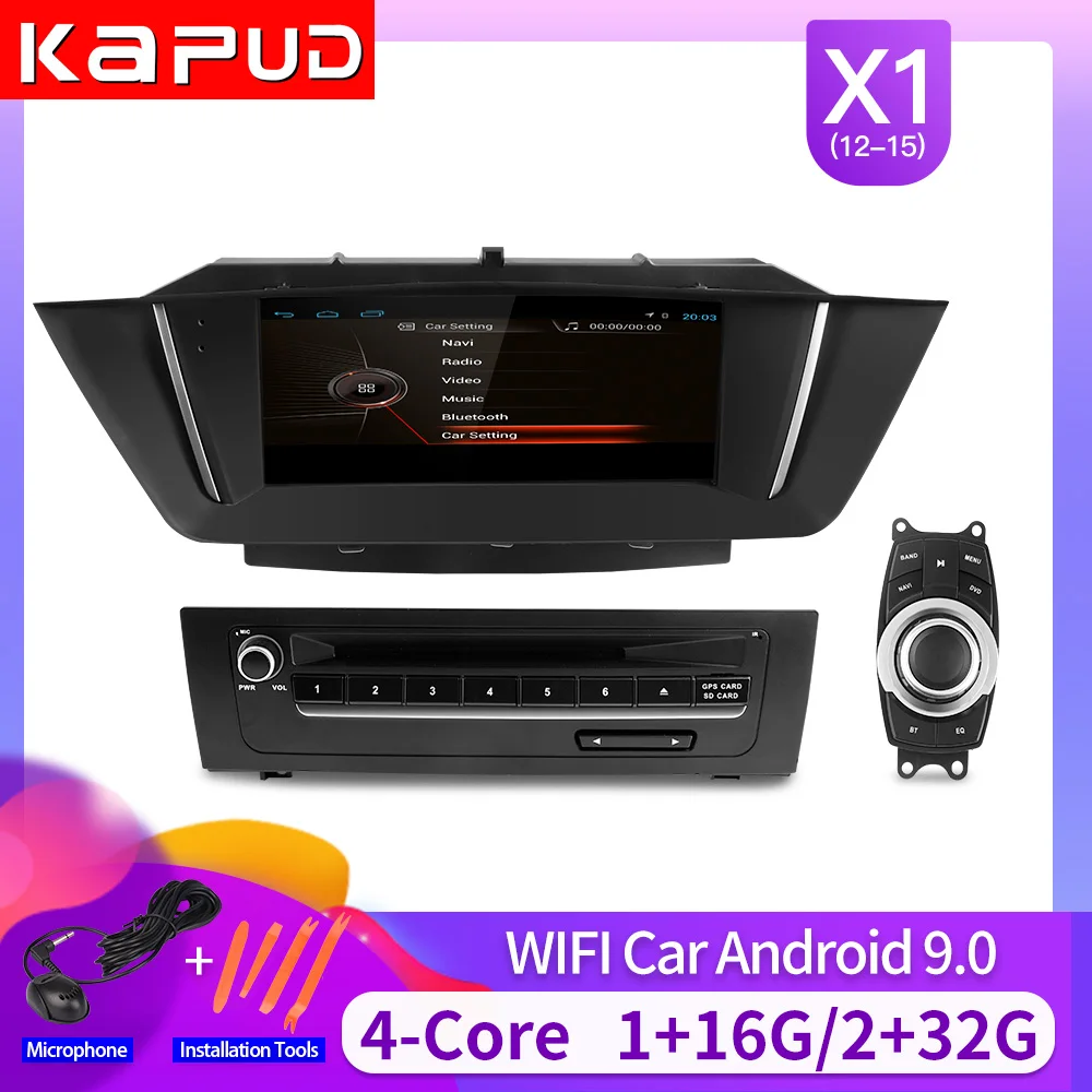 Автомагнитола capud с GPS навигацией Android 9 0 для BMW X1 E84 2015 2012 4 ядра 32 ГБ дюймов USB SD