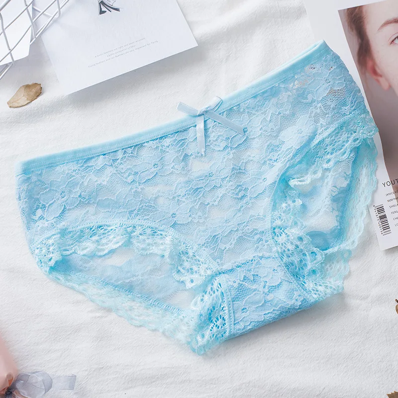 Сексуальные кружевные трусики TEXIWAS 6 шт./лот женское нижнее белье со средней
