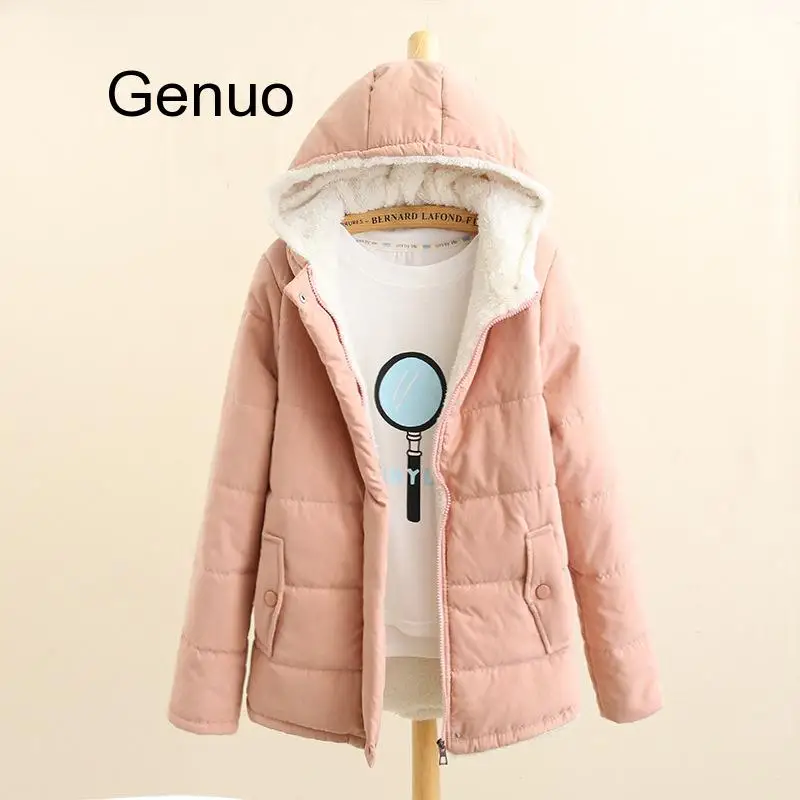 Женские Зимние флисовые парки пальто новые корейские повседневные куртки