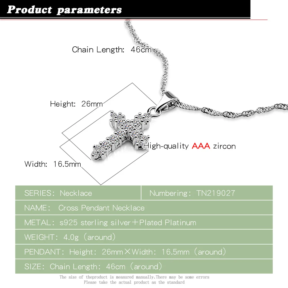 Классическое ожерелье из стерлингового серебра 925 пробы женское с