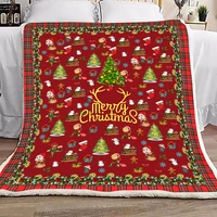 hot new merry christmas blanket plush throw sofa noble bedspread bed fashion blankets