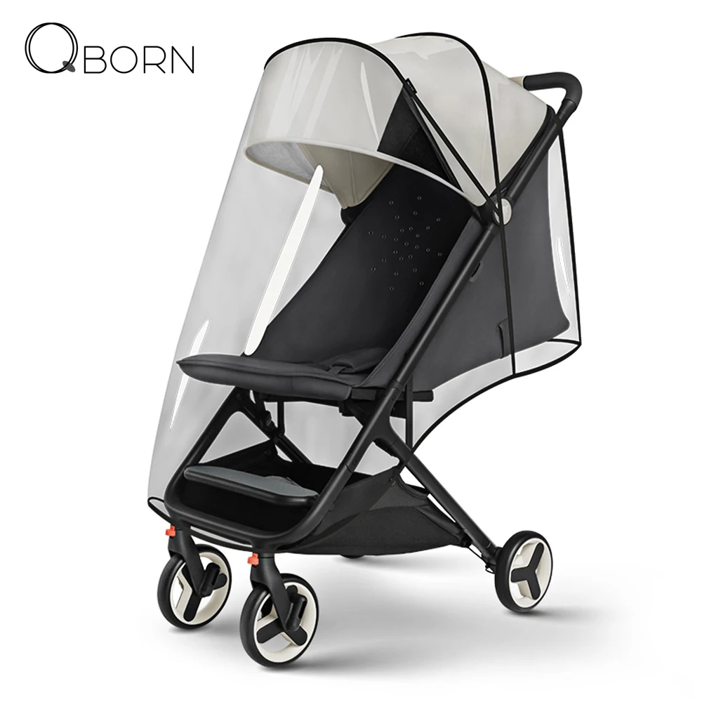 Xiaomi QBORN PG06 прозрачный Погодный щит полное покрытие ветрозащитный дождевик с дышащим дизайном для складной детской коляски