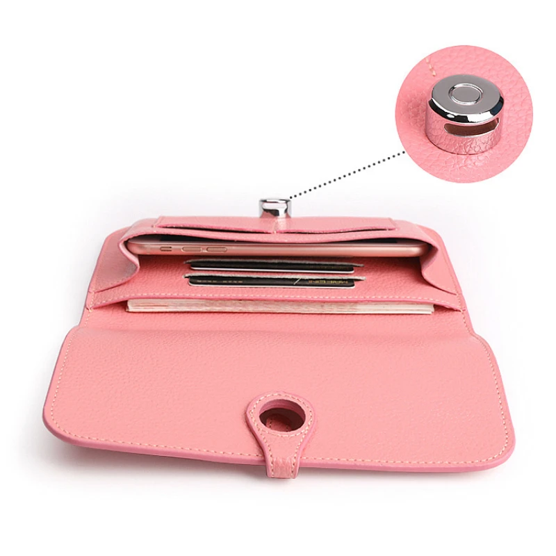 

2020 Hot Sale Women Wallets Fashion Litchi Grain Cowhide Leather Purse Zipper Wallet High Quality Womens Wallet and Purses Bag