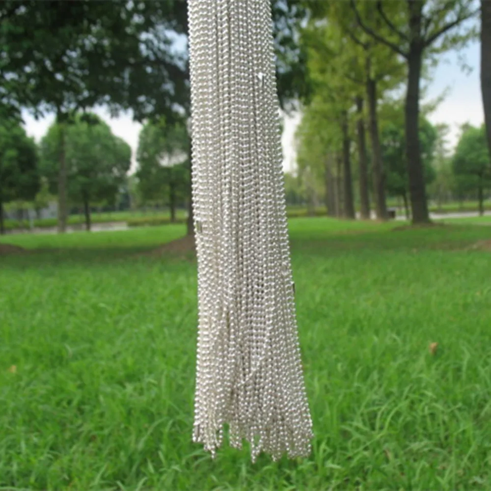 Цепочка с покрытием из серебра и золота сферическая металлическая подвеска 19