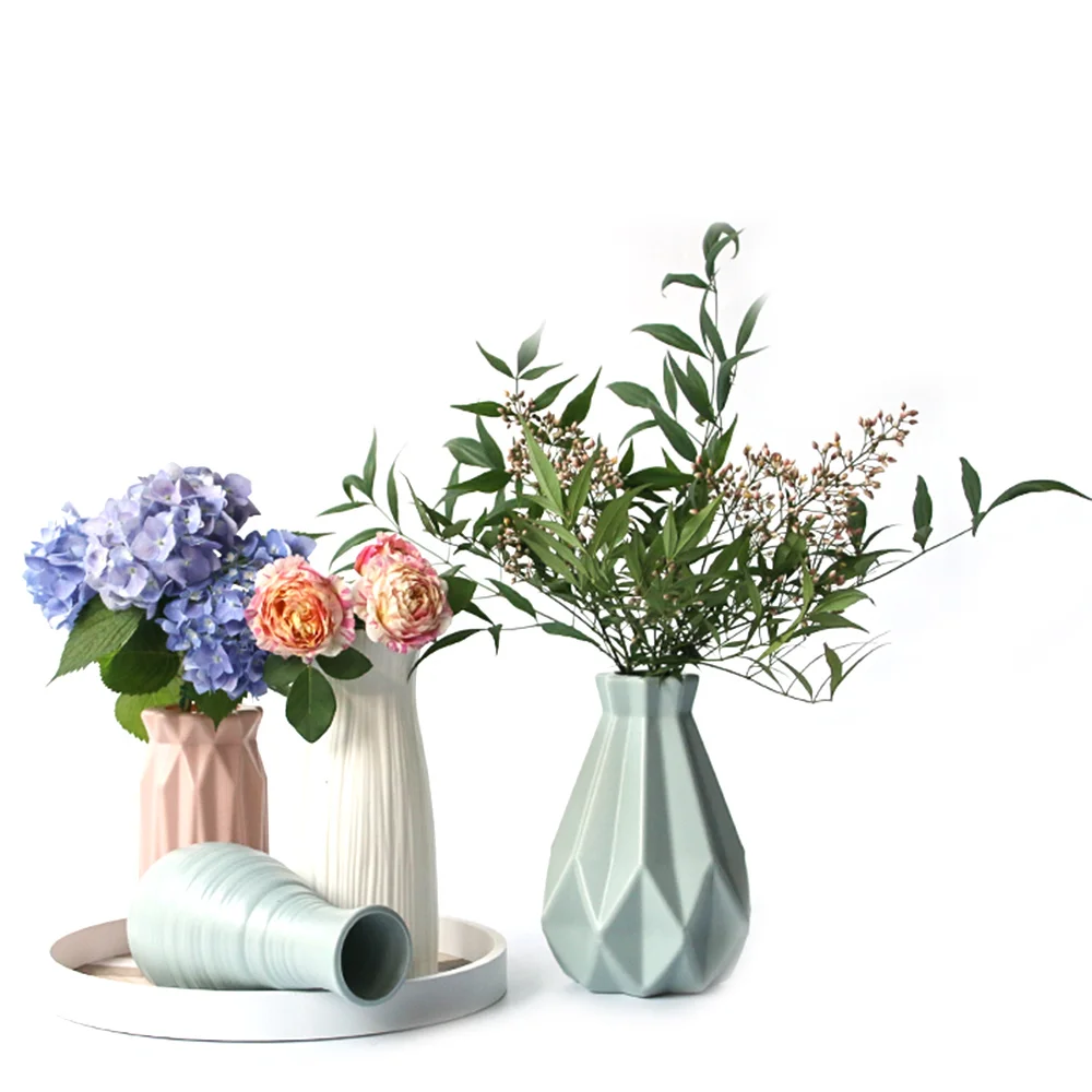 Креативная каплестойкая пластиковая имитация керамической вазы оконная ваза