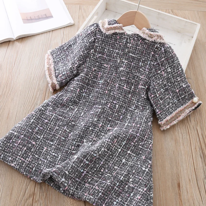 Платья для маленьких девочек Осень-зима 2019 рождественское платье модные