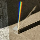 30x30x50 мм Тройная треугольная эквилатеральная Призма из хрустального стекла для обучения физике спектра светильник оптическая стеклянная призма