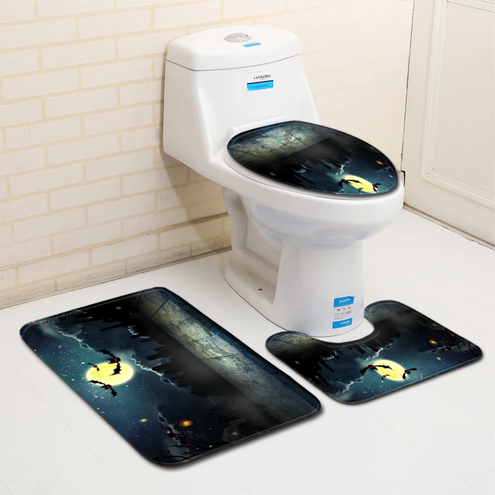 3 шт. противоскользящие фланелевые коврики для ванной | Дом и сад