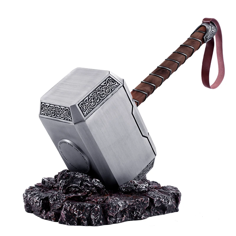 base alloy hammer Молот Тора мьельнир персональная коллекция настольная мебель реквизит для фильмов - Цвет: base alloy hammer